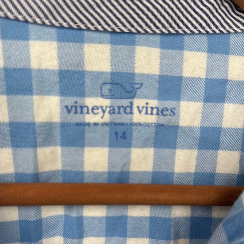 Vineyard Vines Blue Checkered Shirt